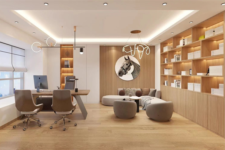 1100平現(xiàn)代風格科技公司辦公空間設計-第4張圖片-上海古都建筑設計集團