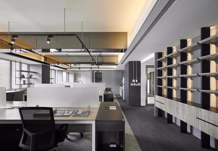 180平米工業(yè)風(fēng)辦公空間裝修設(shè)計圖-第1張圖片-上海古都建筑設(shè)計集團