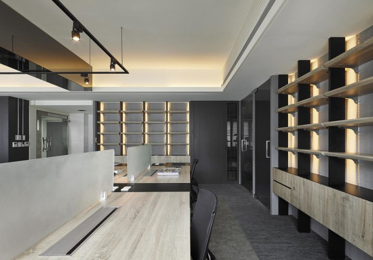 180平米工業(yè)風(fēng)辦公空間裝修設(shè)計圖-第3張圖片-上海古都建筑設(shè)計集團