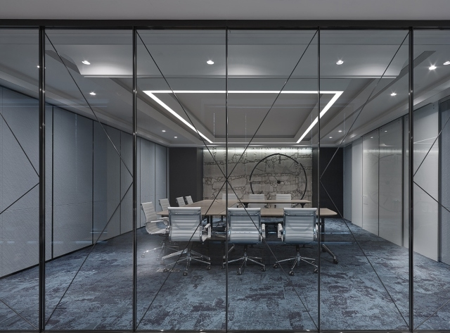 1600平印刷公司辦公空間設(shè)計效果-第3張圖片-上海古都建筑設(shè)計集團