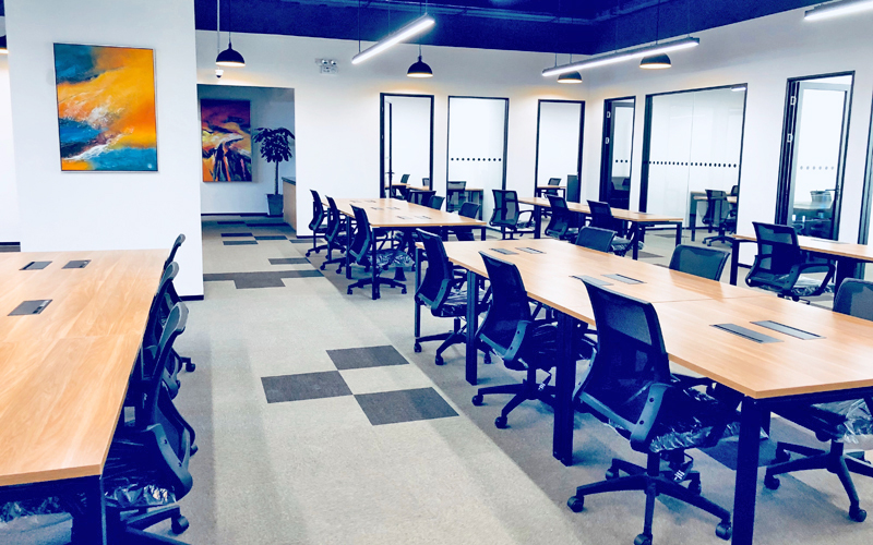 上海辦公設計-技術服務公司辦公室設計布局-第6張圖片-上海古都建筑設計集團