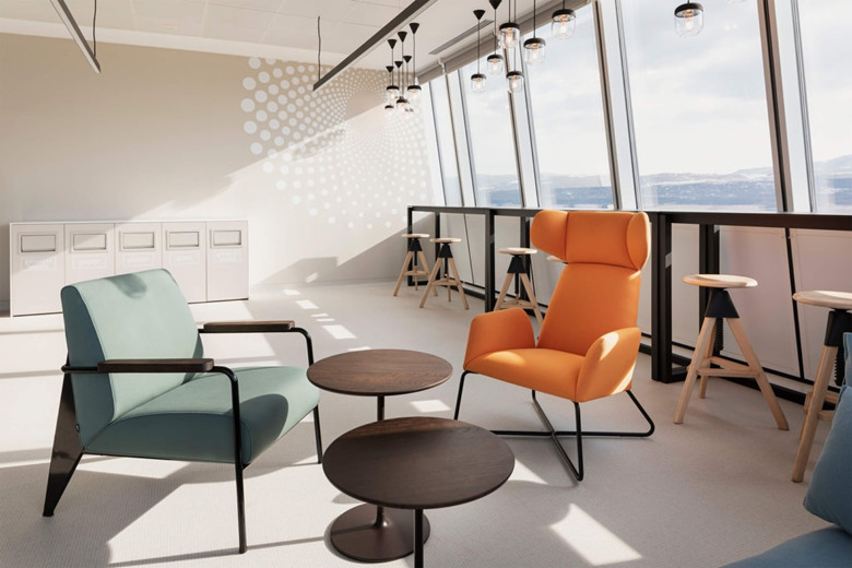 1000㎡生物公司辦公空間設(shè)計布局-辦公室裝修設(shè)計效果圖-第1張圖片-上海古都建筑設(shè)計集團