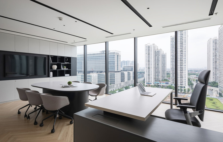 900平米科技公司新辦公室設計布局-辦公室裝修設計效果圖-第4張圖片-上海古都建筑設計集團