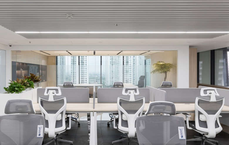 900平米科技公司新辦公室設計布局-辦公室裝修設計效果圖-第5張圖片-上海古都建筑設計集團