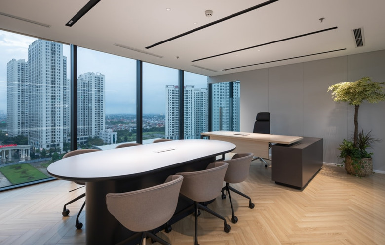 900平米科技公司新辦公室設計布局-辦公室裝修設計效果圖-第3張圖片-上海古都建筑設計集團