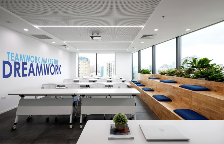 900平米科技公司新辦公室設計布局-辦公室裝修設計效果圖-第2張圖片-上海古都建筑設計集團