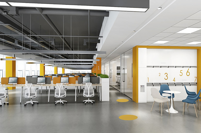 11000平米上市企業(yè)辦公室設(shè)計(jì)裝潢效果-辦公室裝修設(shè)計(jì)效果圖-第2張圖片-上海古都建筑設(shè)計(jì)集團(tuán)