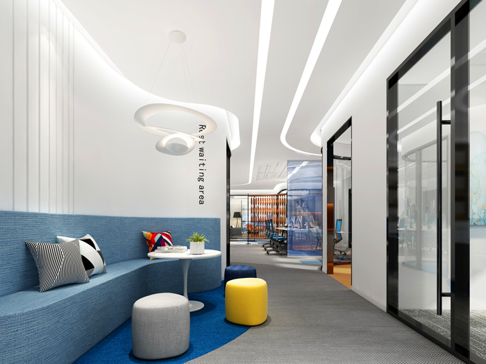 4300平米醫(yī)療公司辦公空間設(shè)計(jì)布局-辦公室裝修設(shè)計(jì)效果圖-第5張圖片-上海古都建筑設(shè)計(jì)集團(tuán)